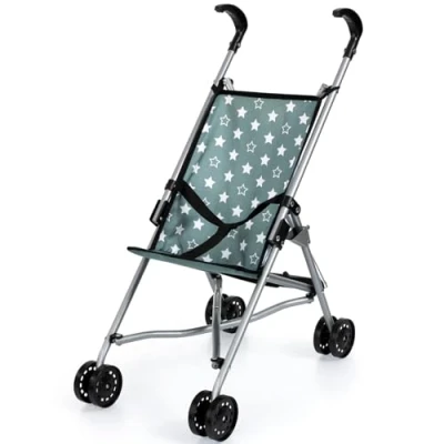 Afbeelding van Bayer Design 30558AA Poppenbuggy, geïntegreerde veiligheidsgordel, dubbele wielen, opvouwbaar