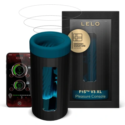 Afbeelding van LELO F1S V3 XL groter speeltje voor mannelijk genot met Bluetooth app, 8 genotsinstellingen en een interactieve AI modus, Teal