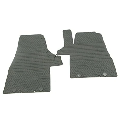 Afbeelding van Volkswagen 7H1061502B82V all weather matten 2x rubberen voor originele T5/T6 vloermatten zwart met opschrift