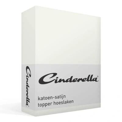 Afbeelding van Satijnen Topper Hoeslaken Cinderella Ivory 200 x 220 cm