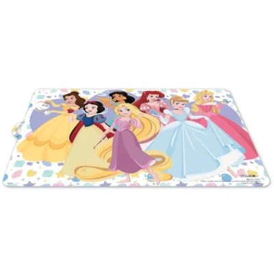 Afbeelding van Disney Placemat voor meisjes, van kunststof, prinsessen, jasmijn, aszuiver, Rapunzel, sneeuwwitje, Aurora Ariel