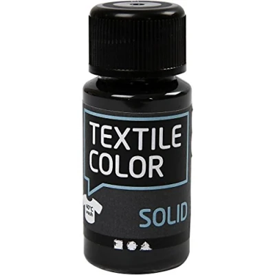 Afbeelding van Creativ Company Dekkende Textielverf Zwart, 50ml