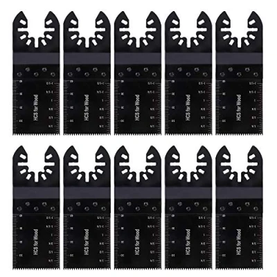 Afbeelding van Oscillerende zaagbladen universele Quick Release hout snijden multigereedschapset voor Worx Ryobi Dremel Bosch Dewalt en meer 10 stuks