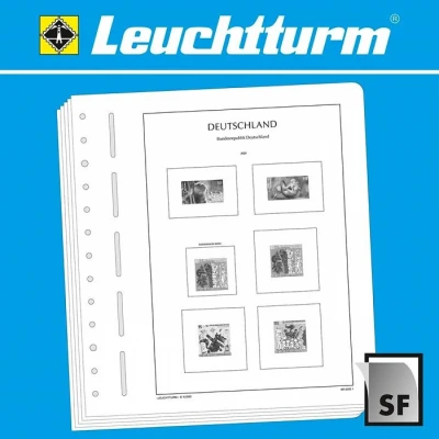 Afbeelding van Supplement jaar: 2023 Duitsland, type: ER bladen voor Hoekstukken (12 st.) Leuchtturm, voordrukbladen (champagnekleurig)