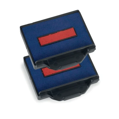 Afbeelding van Stempelkussen Trodat 6/50/2 2 stuks blauw rood