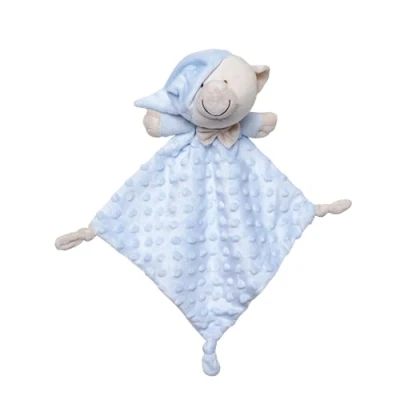 Afbeelding van Interbaby Doudou beer in blauw voor baby&#039;s, 1 stuk DU003 01