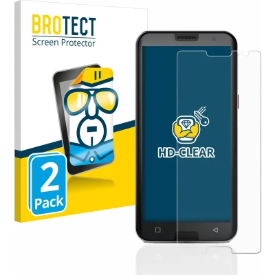 Afbeelding van BROTECT (2 Stuks) Schermbeschermer voor Emporia Smart 5 Screen Protector Transparant