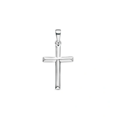 Afbeelding van zilver gerhodineerd hanger kruis 1336803