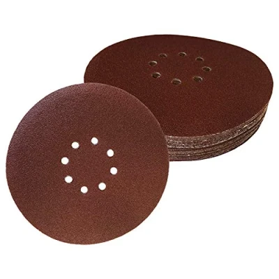 Afbeelding van Fd Workstuff Professionele schuurschijven, 30 stuks, 8 gaten, Ø 225 mm, elk 5 x korrel 40/60/80/120/180/240, zelfklevend, voor langhalsschuurmachines, schuurbladen, schuurpapier ? Schuurpads