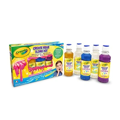 Afbeelding van Crayola Maak je eigen slijmset, om het kleurrijke slijm te maken, creatieve activiteit en cadeau voor kinderen, 5 jaar oud