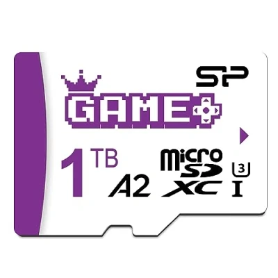 Afbeelding van Silicon Power 1TB Superior Gaming Micro SDXC UHS I (U3), V30 4K A2, hogesnelheidsmicroSD kaart met adapter, ontwerp voor Steam Deck, ROG Ally en Nintendo Switch