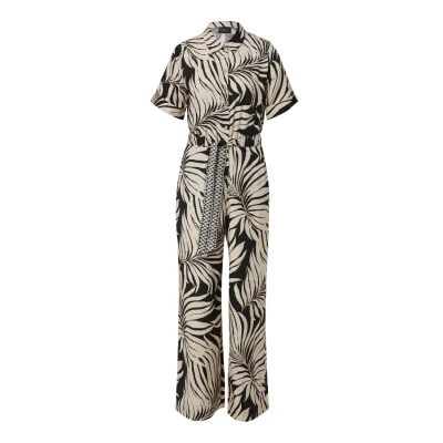 Afbeelding van s.Oliver Black Label MIT Alloverprint Jumpsuit, Dames, Maat: 38, Schwarz