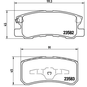 Afbeelding van Brembo Remblokset P 54 031X