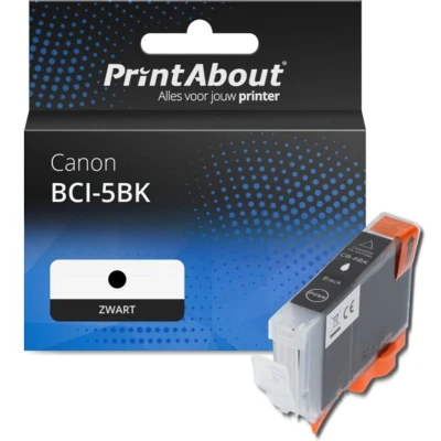 Afbeelding van Huismerk Canon BCI 5BK Inktcartridge Zwart