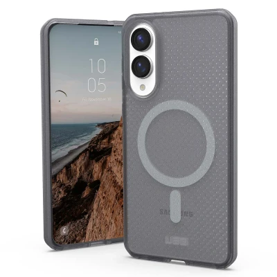 Afbeelding van Samsung Galaxy S25 Edge MagSafe Hoesje Siliconen en TPU (zacht) UAG Backcover Grijs Telefoonhoesje Shockproof/Valbescherming
