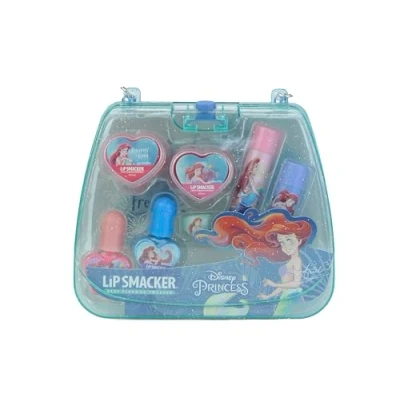 Afbeelding van Lip Smacker Princess Ariel Mini Tote Bag, All in One Veilig te gebruiken Make up Gifset voor Kinderen inclusief Gezicht, Lippen &amp; Nagels Schoonheidsaccessoires Inbegrepen Prinsessenlook