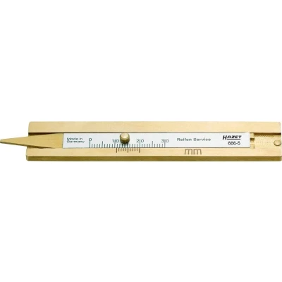 Afbeelding van Hazet 666 5 Bandenprofielmeter Mechanisch Meetbereik diepte 30 mm (max)