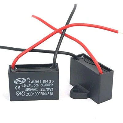 Afbeelding van Fasizi 2 stuks CBB61 1.5uF 450V AC 50/60Hz Airconditioner Ventilator Motor Lopende condensator: