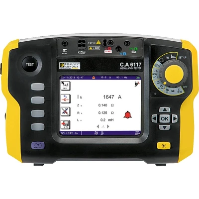 Afbeelding van Chauvin Arnoux C.A 6117 + Software Dataview Installatietesterset VDE norm 0100, 0105, 0413