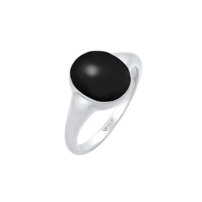 Afbeelding van Elli Highlight Basic Ring, Dames, Maat: 54, Schwarz