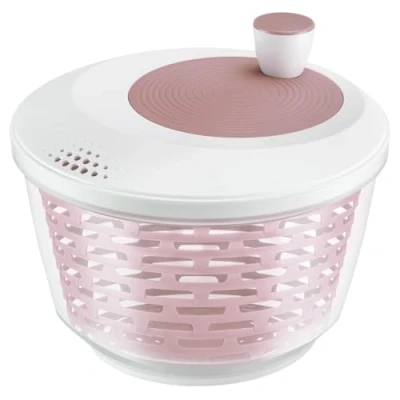 Afbeelding van Westmark Slacentrifuge, inhoud: 4,4 l, ø 23,5 cm, kunststof, BPA vrij, Spinderella, doorzichtig/wit/roze, 2430226P
