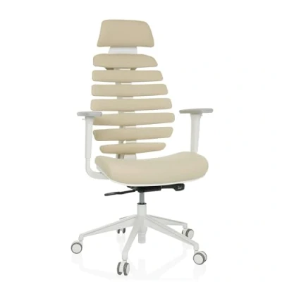 Afbeelding van hjh OFFICE Professionele bureaustoel ERGO LINE W Stof Salted Caramel