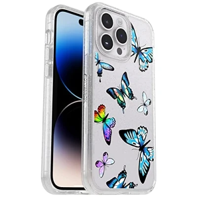 Afbeelding van Otterbox 77 90514 Symmetry Clear Case voor iPhone 14 Pro Max, Schokbestendig, Valbestendig, Dunne beschermende hoes, 3x getest volgens militaire standaard, Antimicrobieel, Butterfly