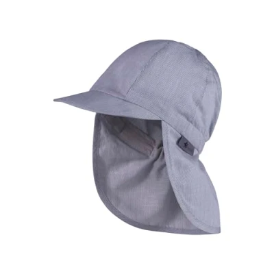 Afbeelding van Sterntaler Peaked cap met nekbeschermingsstructuur grijsblauw