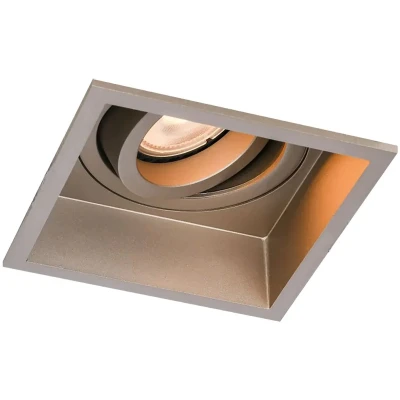 Afbeelding van Artdelight Inbouwspot Rex vierkant 9,2 cm champagne