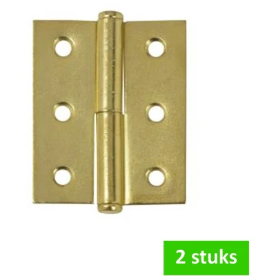 Afbeelding van i FIX paumelle scharnier links 50 x 40 mm messing 2 STUKS