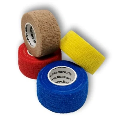 Afbeelding van LisaCare Zelfklevende pleister rol kleurrijk elastische, waterbestendige, stof vet en vuilafstotende kleurenmix 1 4 rollen á 2,5 cm x 4,5 m
