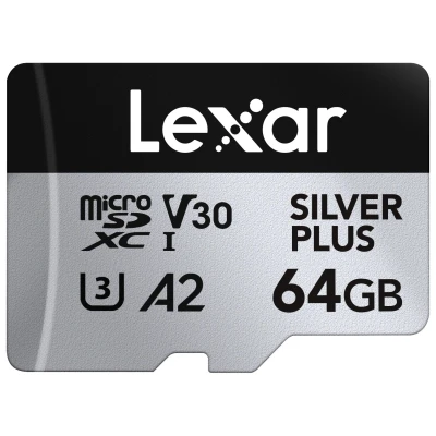 Afbeelding van Lexar MicroSDXC Silver Plus UHS 1 64GB V30