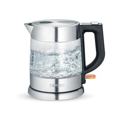 Afbeelding van Severin Wk3468 Waterkoker Rvs/Glas 1L 2200W