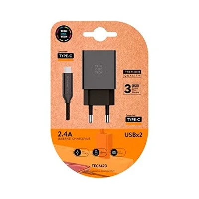 Afbeelding van Oplader Tech One TEC2423 Zwart