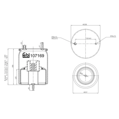 Afbeelding van Febi Bilstein Veerbalg 107169