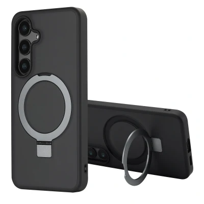 Afbeelding van Samsung Galaxy S24 MagSafe Hoesje Kunststof Accezz Hardcase/Backcover Zwart Telefoonhoesje Shockproof/Valbescherming