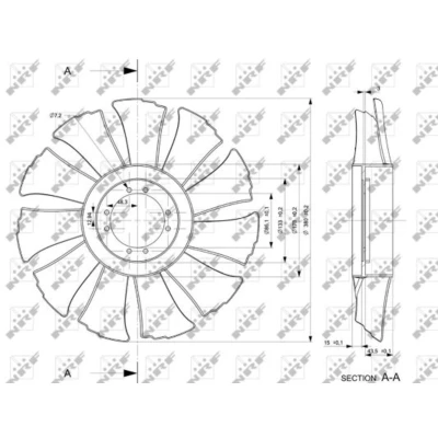 Afbeelding van Koelventilatorwiel NRF 49846