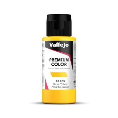 Afbeelding van Premium Color Basic Yellow 60ml Vallejo VAL 62003