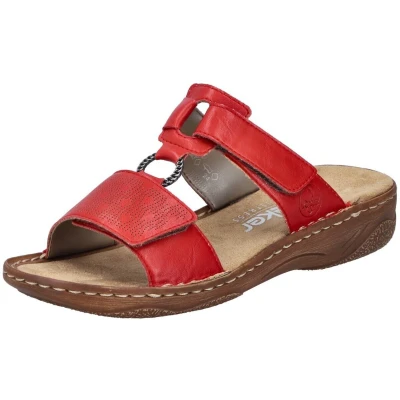 Afbeelding van Rieker V2885 Sandalen voor dames, rood, 40 EU