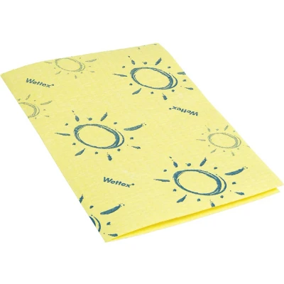 Afbeelding van Vileda sponsdoek Wettex Soft, geel, pak van 10 stuks reinigingsdoekjes