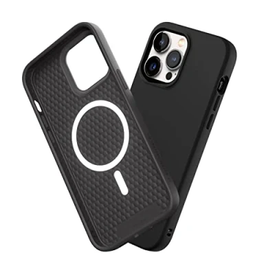 Afbeelding van RHINOSHIELD Case Compatible with [iPhone 14 Pro Max] SolidSuit Magsafe Shock Absorbent Slim Design Protective Cover Premium Matte Finish 3.5M / 11ft Drop Protection Classic Black