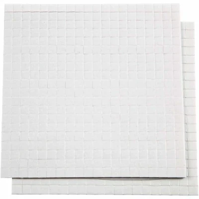 Afbeelding van Creativ Company 3D Foam Pads Wit 5x5x1mm, 2 Vellen