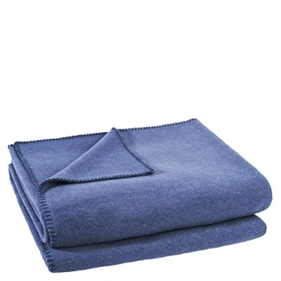 Afbeelding van Zachte fleece deken polarfleece met gehaakte steek pluizige knuffeldeken 180 x 220 cm van &#039;zoeppritz since 1828&#039;