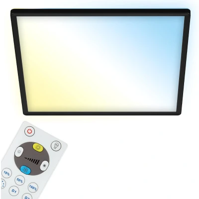 Afbeelding van Briloner SLIM LED paneel ultraplatte dimbare CCT achtergrondverlichting zwart 22W