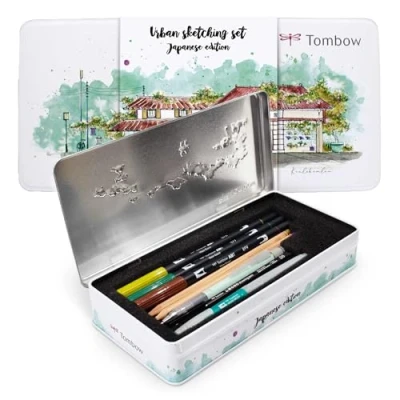 Afbeelding van Tombow Urban Sketching Set2