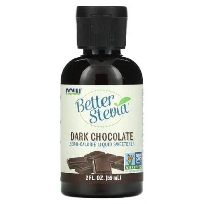 Afbeelding van Now Foods Better Stevia Liquid 59ml Dark Chocolate