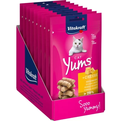 Afbeelding van Vitakraft Cat Yums kaas 9x40 gram