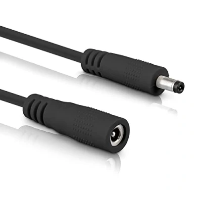 Afbeelding van InLine DC verlengkabel, universele voedingsverlengkabel voor ledstrips, bewakingscamera&#039;s, printers, routers, switches en nog veel meer, stekker/bus 4,0 x 1,7 mm, zwart, 2 m