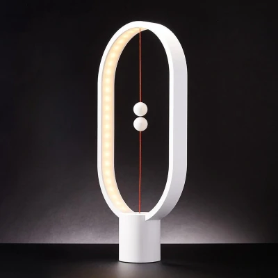 Afbeelding van Designnest Heng Balance Lamp Ellipse White Plastic