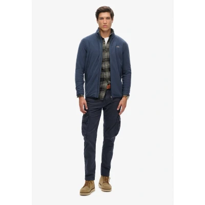 Afbeelding van Superdry Mannen Polar Fleece met Volledige Rits Blauw Grootte: XL